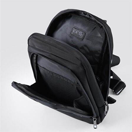 Ççs 51488 Tek Omuz Askılı Sırt ve Göğüs Çantası Siyah