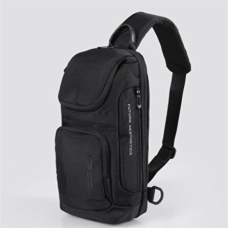 Ççs 51462 Tek Omuz Askılı Sırt ve Göğüs Çantası Siyah