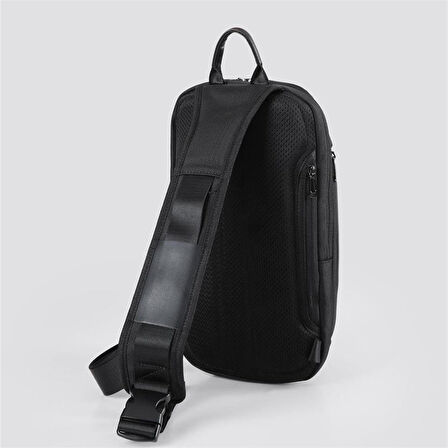 Ççs 51464 Tek Omuz Askılı Sırt ve Göğüs Çantası Siyah