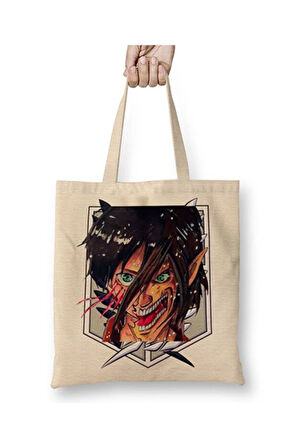Attack On Titan Arin Bez Çanta Uzun Saplı Alışveriş Çantası Plaj Çantası