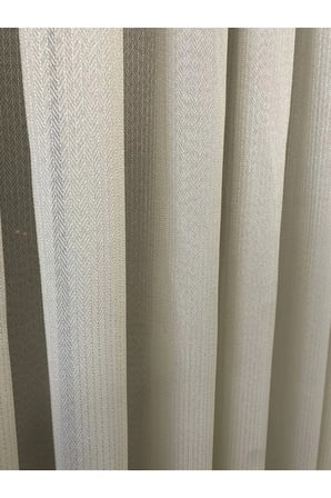 Arya Balık Sırtı Desenli Bej Renk 1/3 Sık Pile Tül Perde