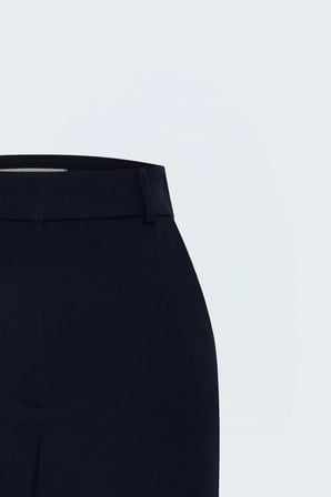 Yüksek Bel Klasik Pantolon Lacivert