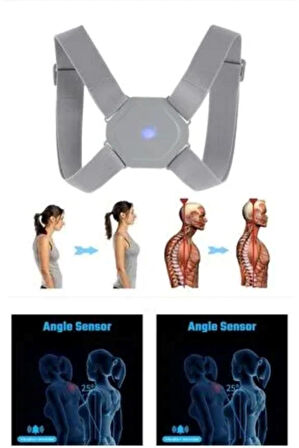 Sensörlü Ortopedik Dik Duruş Korsesi/ Şarjlı Titreşimli Kamburluk Önleyici Medical Korse