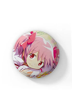 Puella Magi Madoka Magica Anime Buton Rozet 58 mm