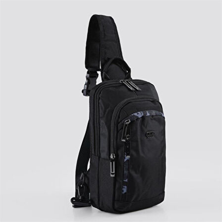 Ççs 51533 Tek Omuz Askılı Sırt ve Göğüs Çantası Siyah