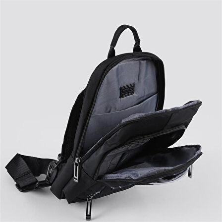 Ççs 51533 Tek Omuz Askılı Sırt ve Göğüs Çantası Siyah