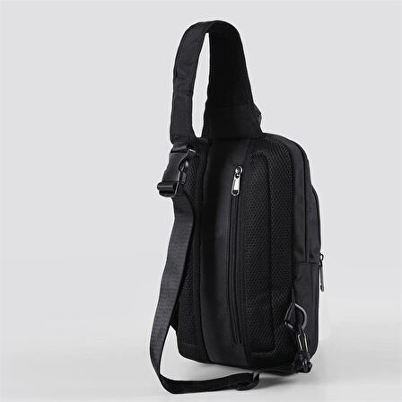 Ççs 51533 Tek Omuz Askılı Sırt ve Göğüs Çantası Siyah