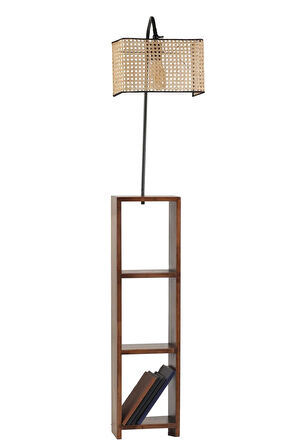 STELO SİYAH DİKDÖRTGEN RATTAN LAMBADER