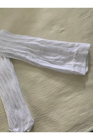 Kız Çocuk 80 Denye Mevsimlık Desenli Külotlu Çorap - BEYAZ KÜLOTLU ÇORAP