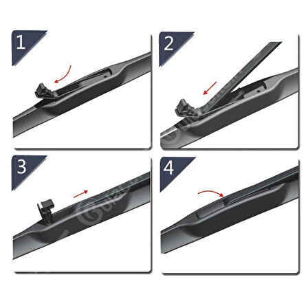 İnwells Hibrit Silecek Takımı Honda Civic Sedan 2001-2005 ile uyumlu