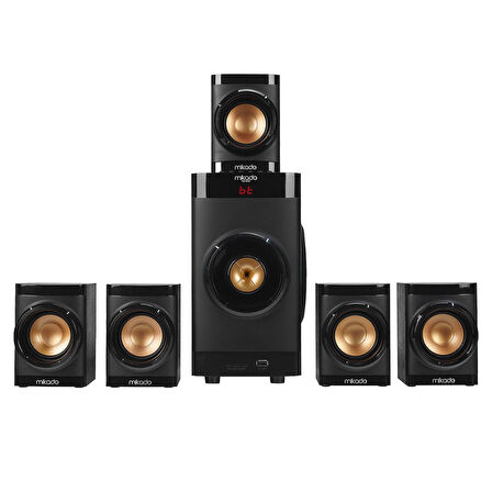 Mikado MD-381BT 5+1 Usb+SD+FM Destekli Multimedia Bluetooth Speaker