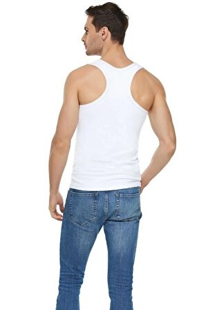 Erkek Gri Ribana (esnek)pamuklu Atlet 6 Lı Paket