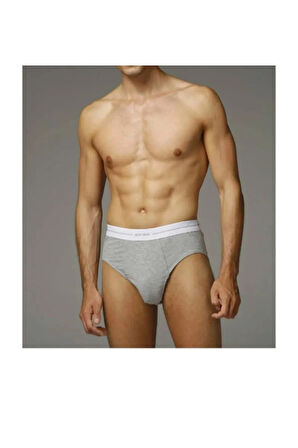 Erkek İç Giyim 3'lü Siyah & Lacivert & Gri Slip Çamaşır L1.ER.O04.S007