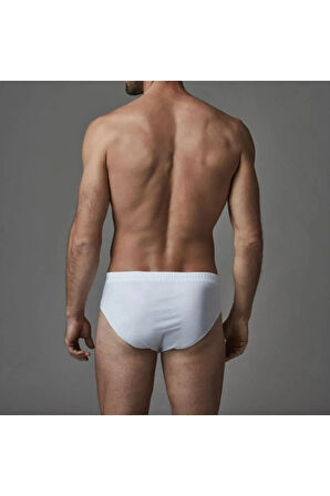 Erkek Iç Giyim Beyaz 2'li Slip Iç Çamaşır Set L1.er.o04.s012