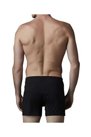 Erkek İç Giyim Siyah & Lacivert Önden Düğmeli 2'li Boxer Set L1.ER.O04.S013