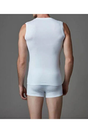 Erkek Giyim Kolsuz Beyaz & Siyah Modal Regular Atlet Seti L1.ER.O04.S019