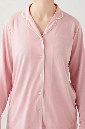 Kadın Klasik Regular Önden Düğmeli Pijama Takımı L1.PC.004.12.K15