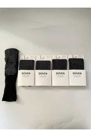 4'Lü Siyah Mat Burunlu Comfort Soket Cotton Kısa Çorap