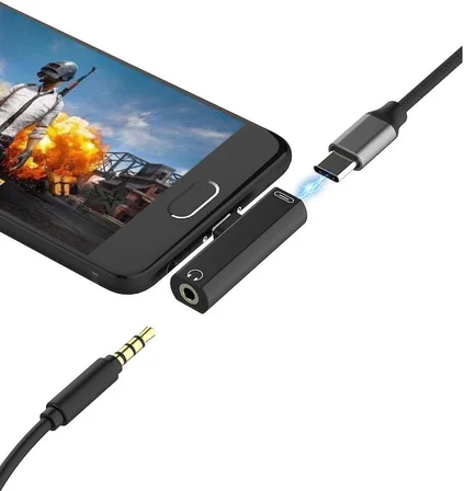 Lunatic 9044 Type C To 3.5mm Stereo Kulaklık Aux Şarj Çevirici Dönüştürücü Adaptör
