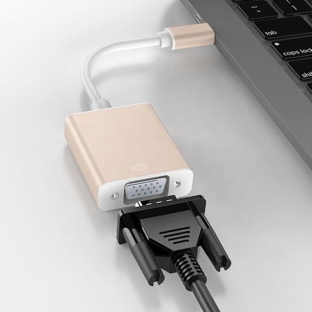 Lunatic 9446 USB 3.1 Type C To VGA Adaptör Çevirici Dönüştürücü