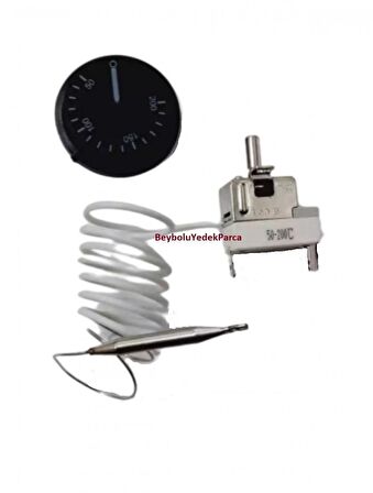 Mupa ısıtıcı Termostat 50 - 200 Derece , Elektrik Sobası Termostatı Kuyruklu