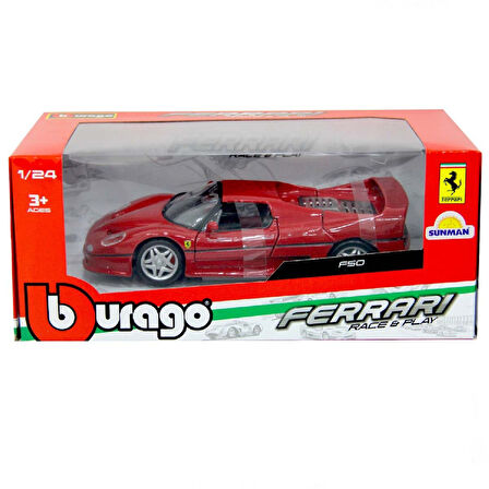 Diecast Bburago 1:24 Ferrari F50 Kırmızı Model Araba