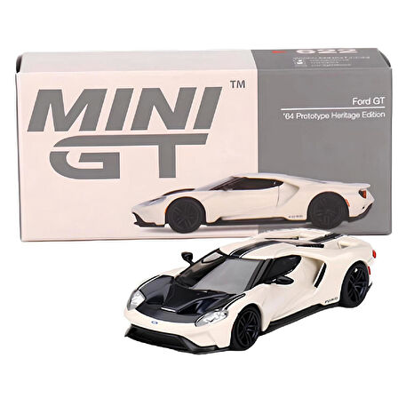 Diecast 1:64 Ford GT 64 Prototype Heritage Edition Mini GT Model Araba