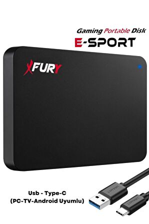 Fury E-sport 500 Gb Harici Disk - Taşınabilir Disk - Taşınabilir Harddisk