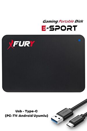 Fury E-sport 500 Gb Harici Disk - Taşınabilir Disk - Taşınabilir Harddisk