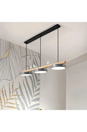 Modern Led Woad Avize