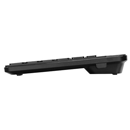 Everest KB-BT66 Siyah 2.4G+BT1+BT2 üçü bir arada 3 in 1 2.4/Bluetooth Çift Modlu PC/Mobil Bilgisayar Tablet Televizyon Uyumlu Q Kablosuz klavye 