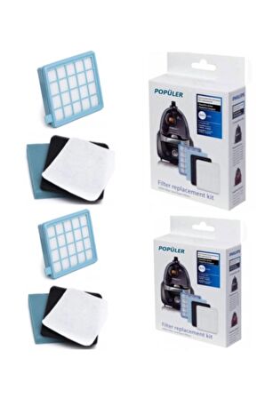 Fc 9323/07 Powerpro Compact Hepa Filtre Seti ( 2 Adet ) Uyumlu