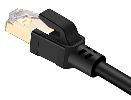 Lunatic Tkz 1652 Cat8 5 Metre 40Gbps S/Ftp 2000MHz Yüksek Hızlı 26 AWG kablo, S/Ftp Esnek Korumalı Bükümlü Çift 25/40 Gb/sn RJ45 8P8C Altın Kaplama Cat8 İnternet Kablosu