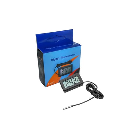 Lunatic 4522 Dijital Termometre Pilli -50 +110 Derece Arası LCD Ekranlı Problu Kullanım Tipi Su Geçirmez