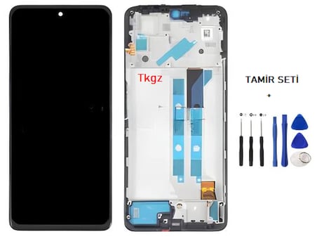 Tkgz - Xiaomi Redmi NOTE 11 PRO  Uyumlu Lcd Ekran Dokunmatik Orijinal ÇITALI + TAMİR SETİ