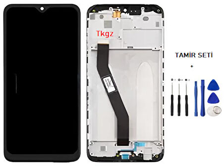 Tkgz - Xiaomi Redmi 8A Uyumlu Lcd Ekran Dokunmatik Orijinal ÇITALI + TAMİR SETİ