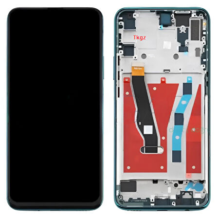 Tkgz - Huawei Y9 Prime 2019 Uyumlu Lcd Ekran Dokunmatik Orijinal ÇITALI YEŞİL