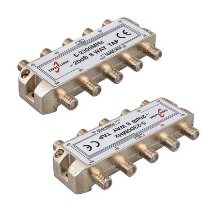 DIGITURK 4816 5-2150 MHZ 20DB 8 YOLLU TAP SWITCH 1/8 SPLITTER