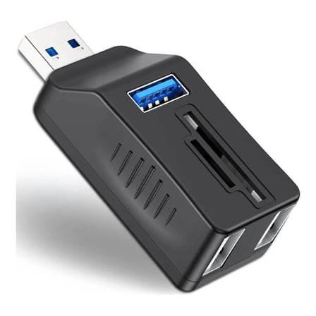 Lunatic 8060 USB 3.0 Hub 5 Port Çoklayıcı Sd Tf Micro Sd Mmc Kart Okuyucu Splitter Çevirici