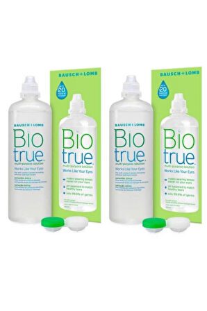 Bıo True 300 ml 2 Adet Lens Solüsyonu
