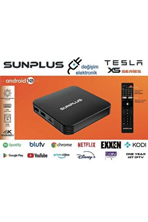 Tesla Xs Series Android Tv Box 2gb Ram -16 gb Hafıza Android 12 Tvbox - 4 k 3840*2160 p