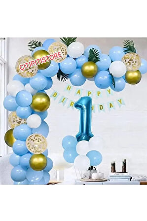 1 Yaş Doğum Günü Tema Parti Süslemeleri Balon