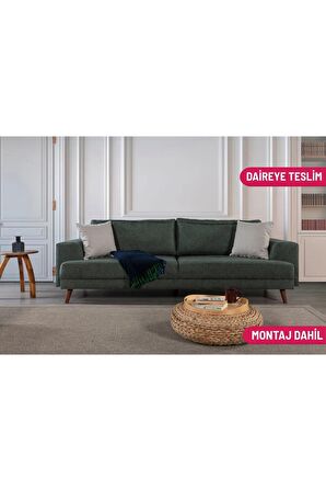 NOBİS YATAKLI KANEPE KETEN YEŞİL