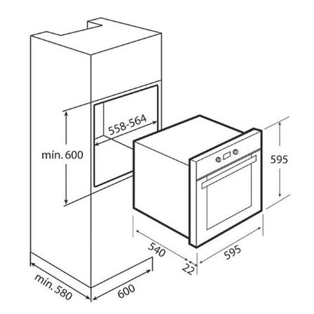 Teka Siyah Ankastre Set  ( HEB 723 BK - TBC 64010 - ATV 60.3 BK )