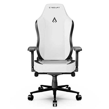 Cybeart Apex Series – Arctic White PU Deri Bel Destekli 4D Hafızalı Yastık Oyuncu Koltuğu