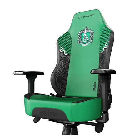 Cybeart Harry Potter Series Slytherin Edition PU Deri Bel Destekli 4D Hafızalı Yastık Oyuncu Koltuğu