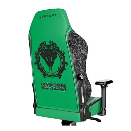 Cybeart Harry Potter Series Slytherin Edition PU Deri Bel Destekli 4D Hafızalı Yastık Oyuncu Koltuğu