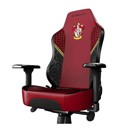 Cybeart Harry Potter Series Gryffindor Edition PU Deri Bel Destekli 4D Hafızalı Yastık Oyuncu Koltuğu
