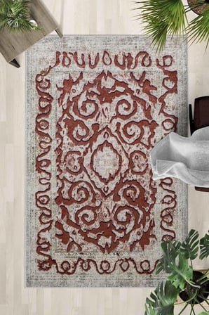 Kaymaz Taban Yıkanabilir Halı – Mutfak, Salon, Yatak Odası için Modern Dijital Baskı Halı (SLNHALI_1