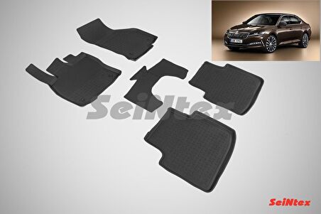 Seintex Yeni Skoda Superb 4D Havuzlu Paspas 2020-Sonrası